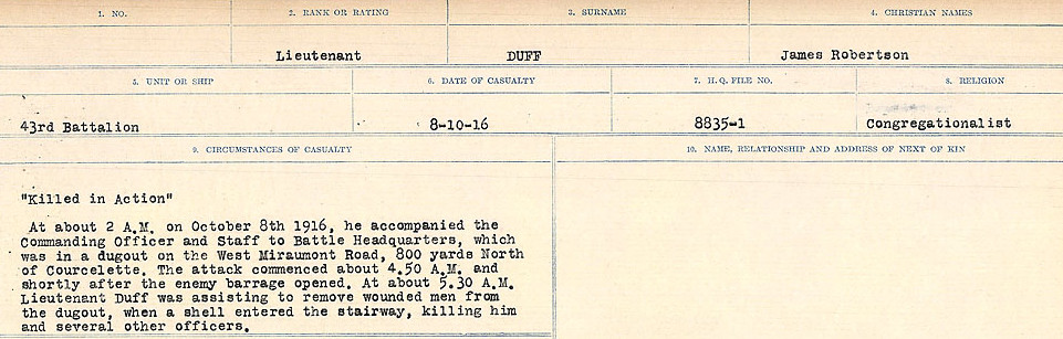 Circumstances of death registers