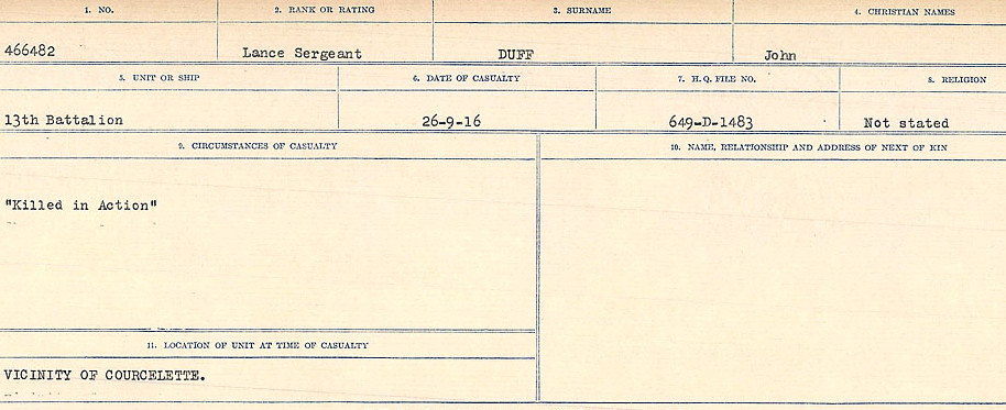 Circumstances of death registers