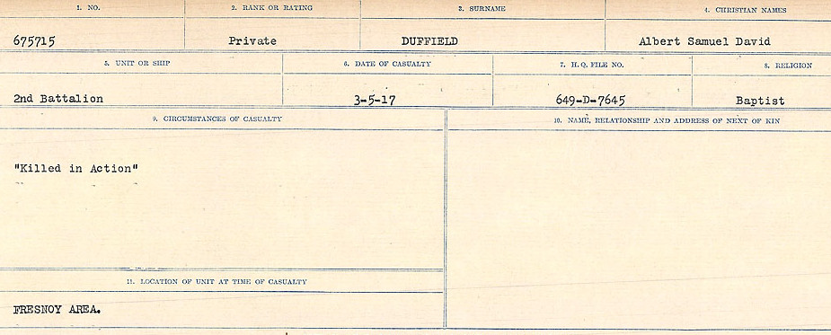 Circumstances of death registers