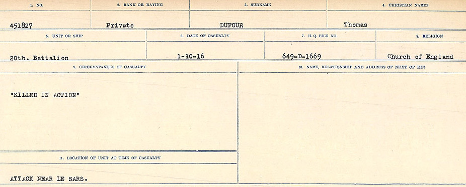 Circumstances of death registers