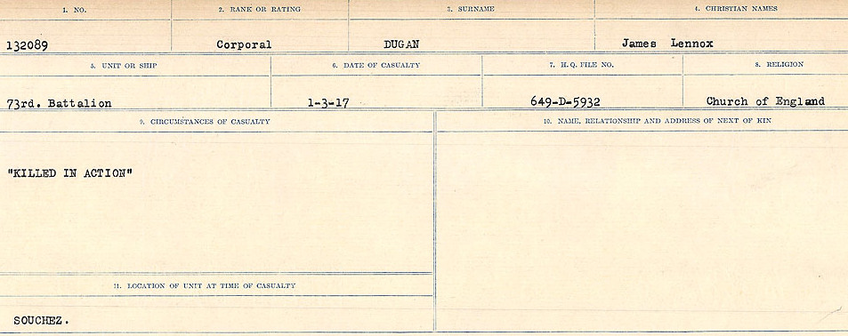 Circumstances of death registers