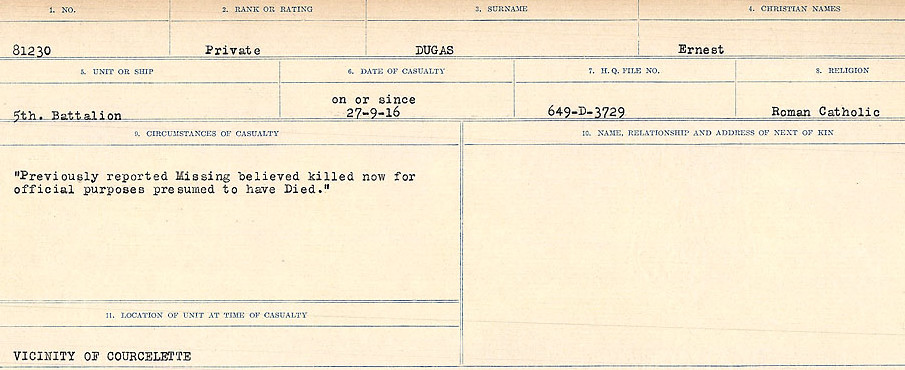 Circumstances of death registers