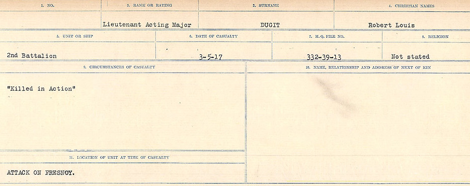 Circumstances of death registers