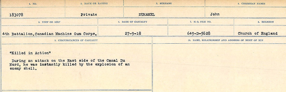 Circumstances of death registers