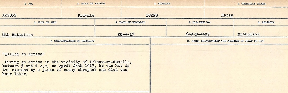 Circumstances of death registers