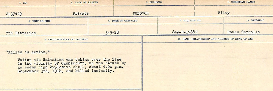 Circumstances of death registers