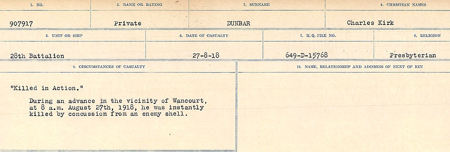 Circumstances of death registers