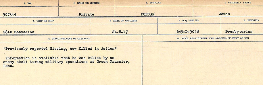 Circumstances of death registers