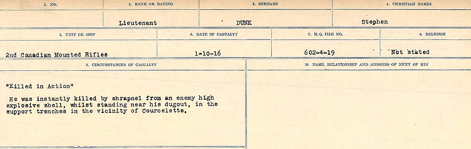 Circumstances of death registers
