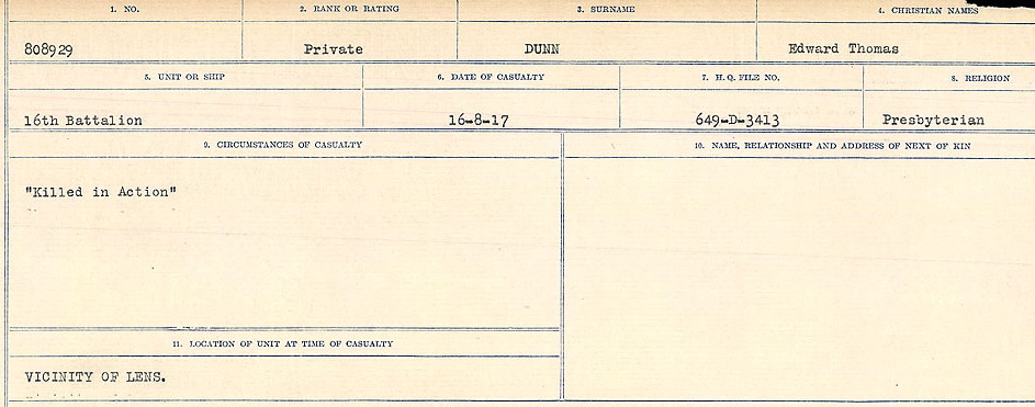 Circumstances of death registers