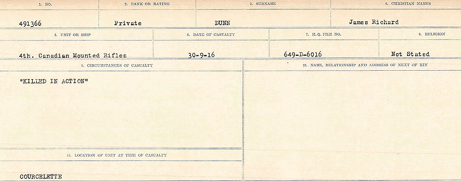 Circumstances of death registers