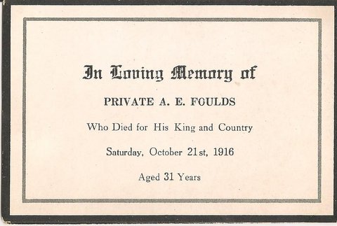Memorial Card