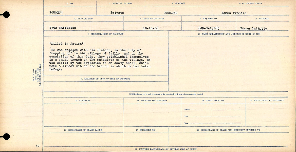 Circumstances of death