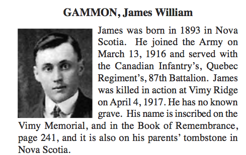 Photo of JAMES WILLIAM GAMMON