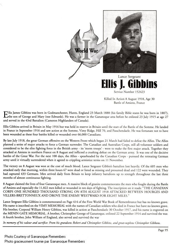Memorial Page