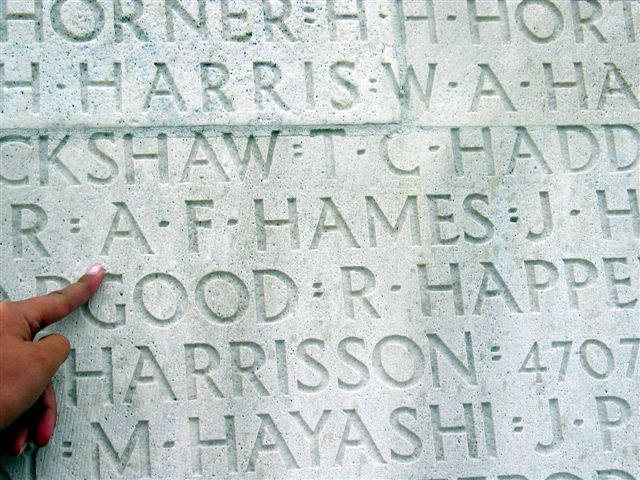 Inscription on Vimy Memorial