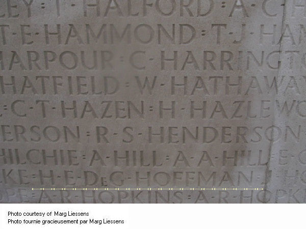 Inscription on Vimy Memorial