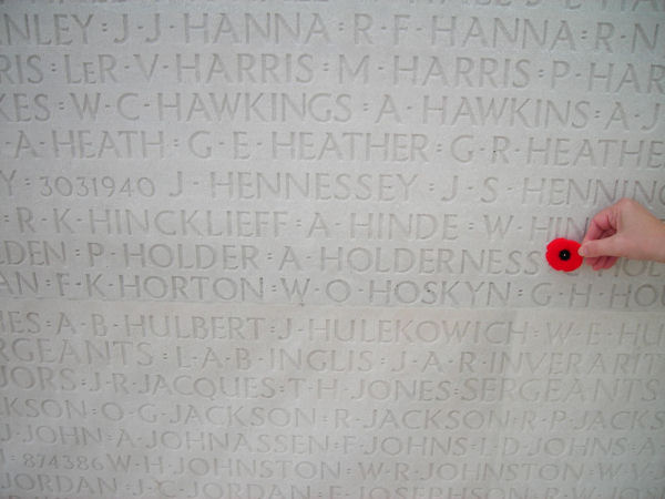 Inscription on the Vimy Memorial