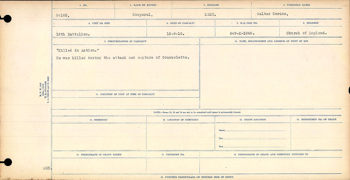 Circumstances of Death Registers