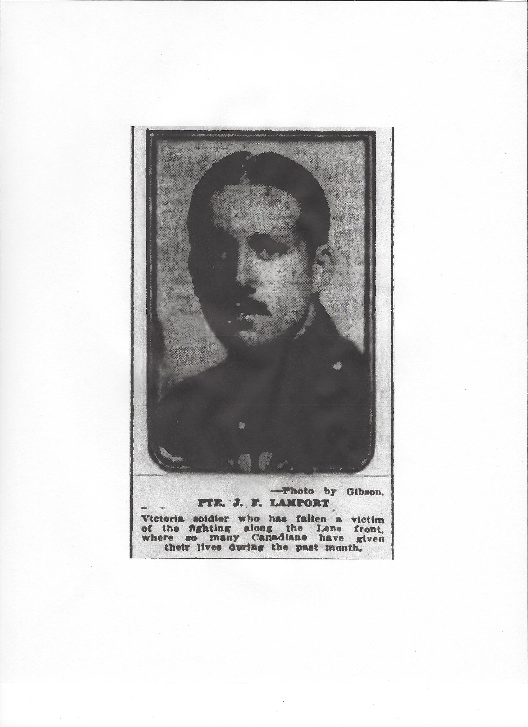 Photo of JOHN FRED LAMPORT