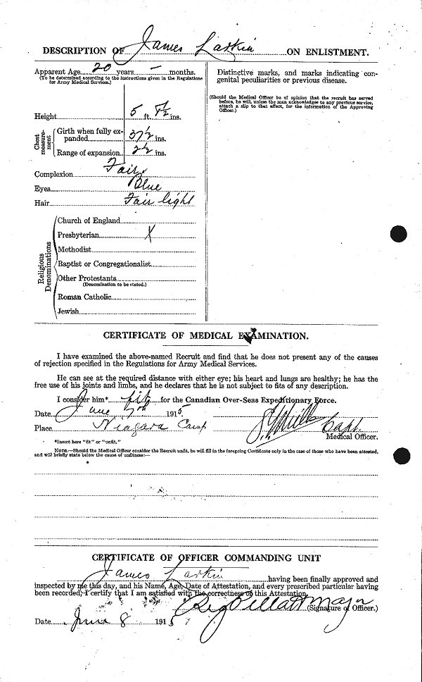 Attestation Papers (Back)