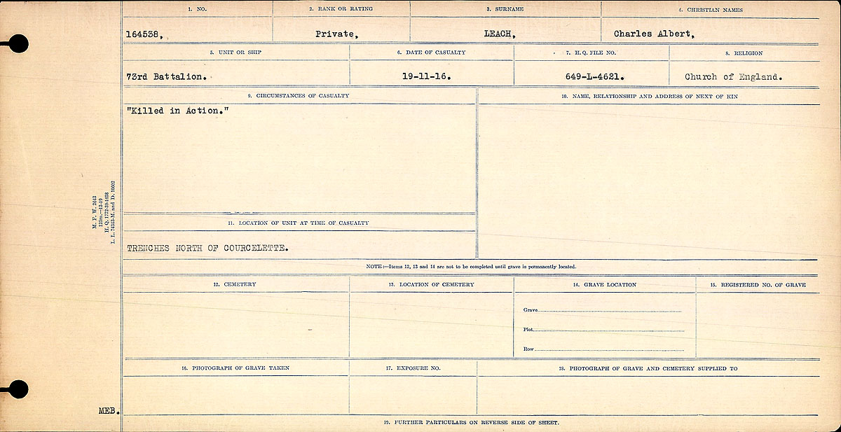 Circumstances of death registers