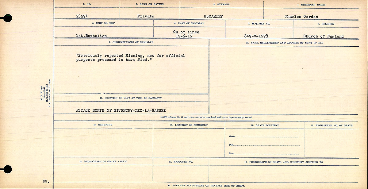 Circumstances of death registers