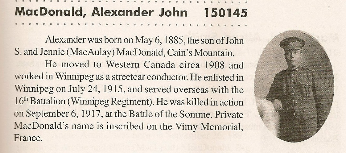 Photo of ALEXANDER JOHN MACDONALD