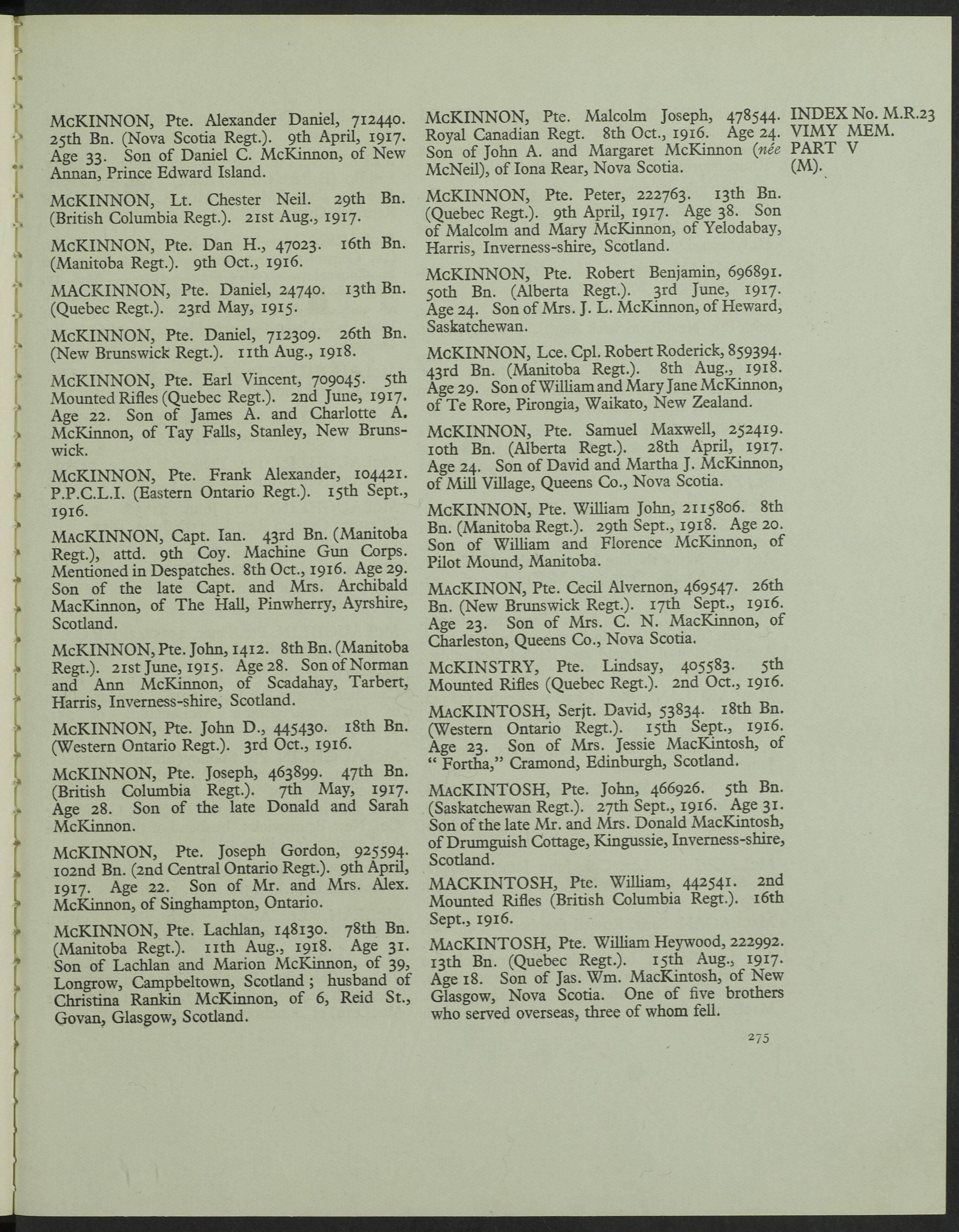 Photo of Earl Vincent McKinnon