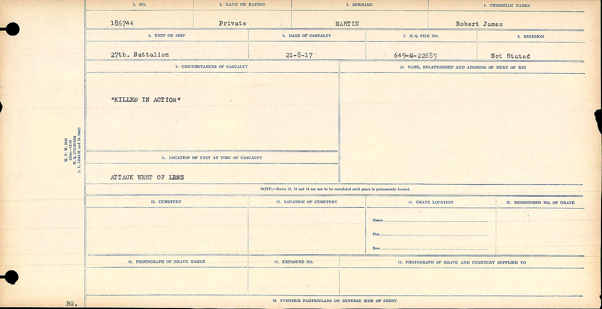 Circumstances of death registers