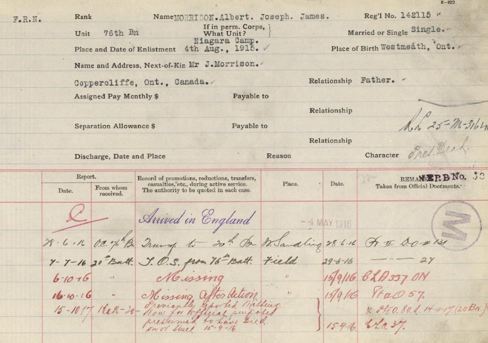 Circumstances of death registers