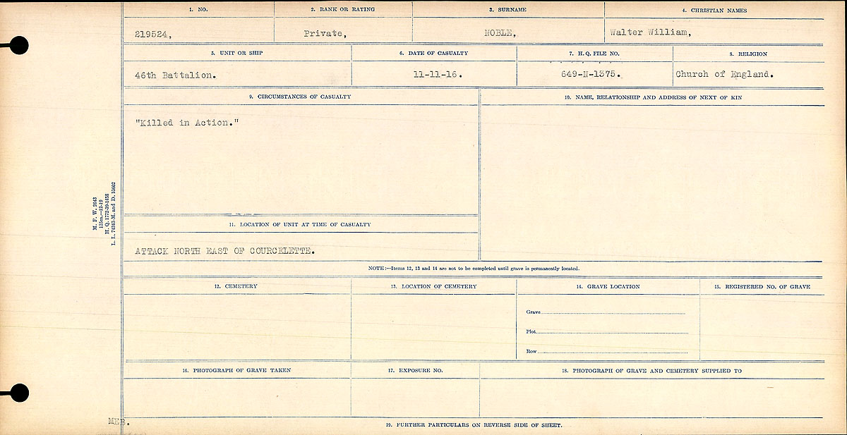 Circumstances of death registers
