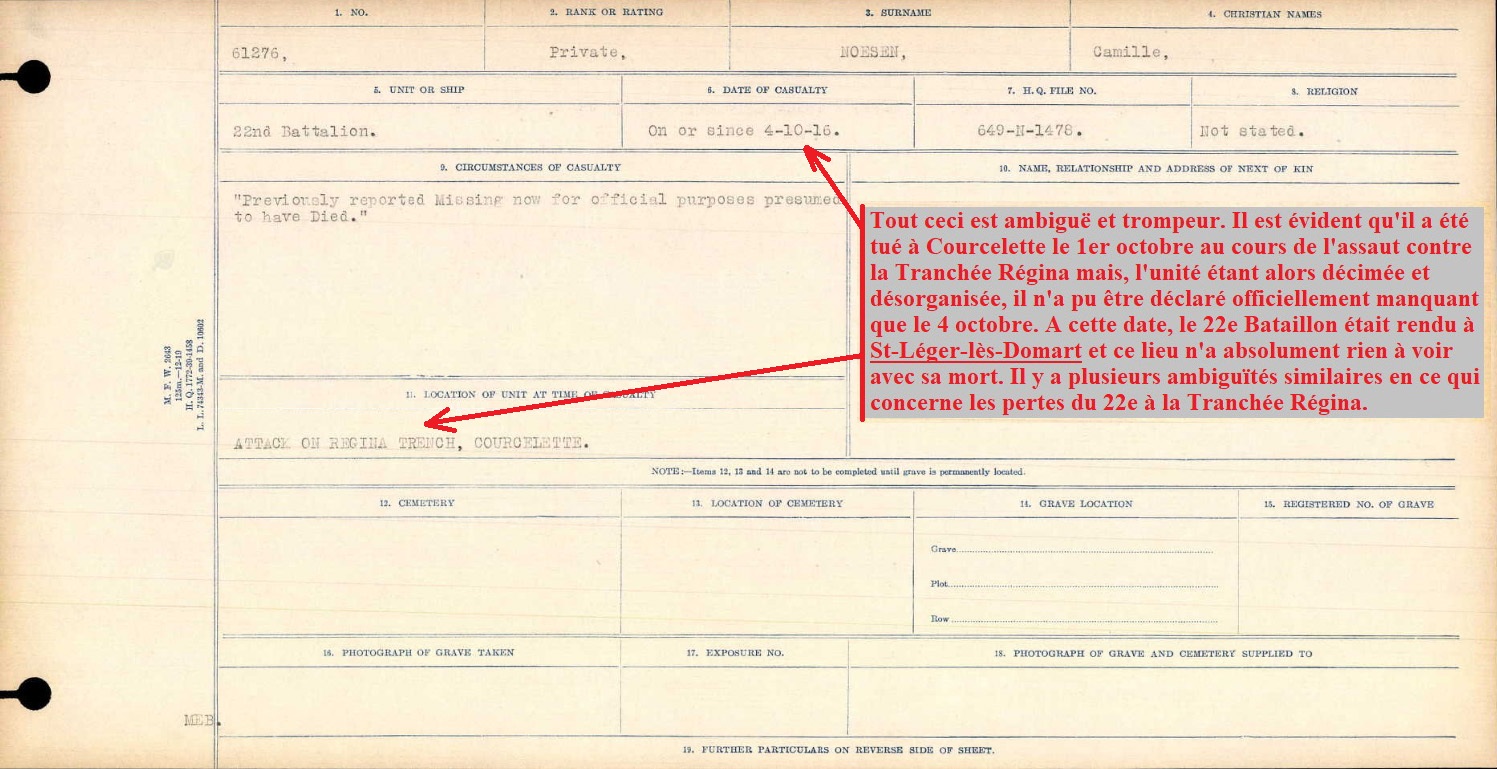 Circumstances of death registers