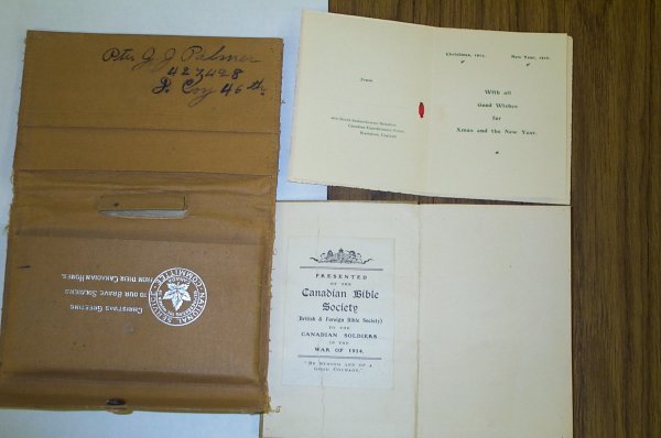 Bible sent to John Jacob Palmer