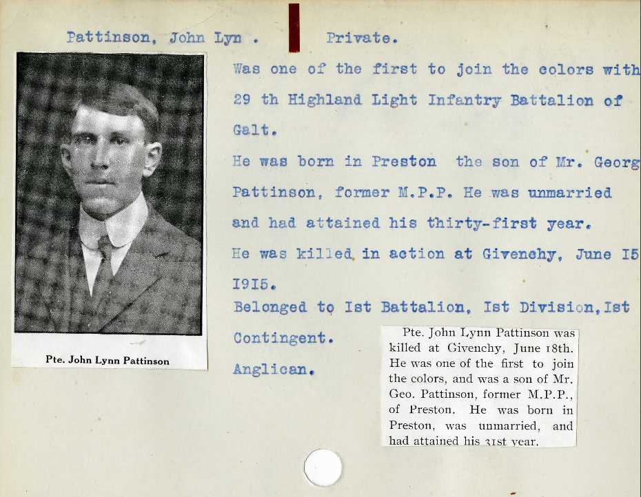 Photo of JOHN LYNN PATTINSON