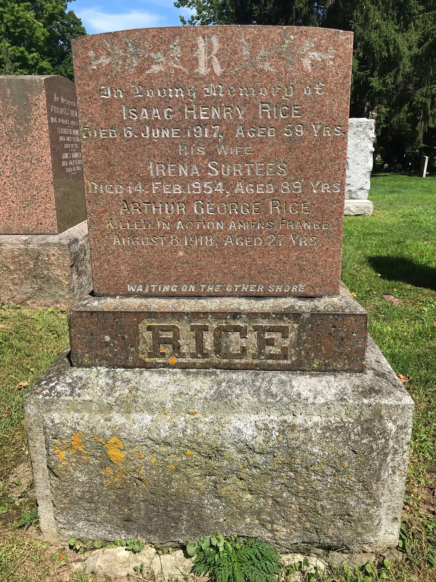 Grave marker