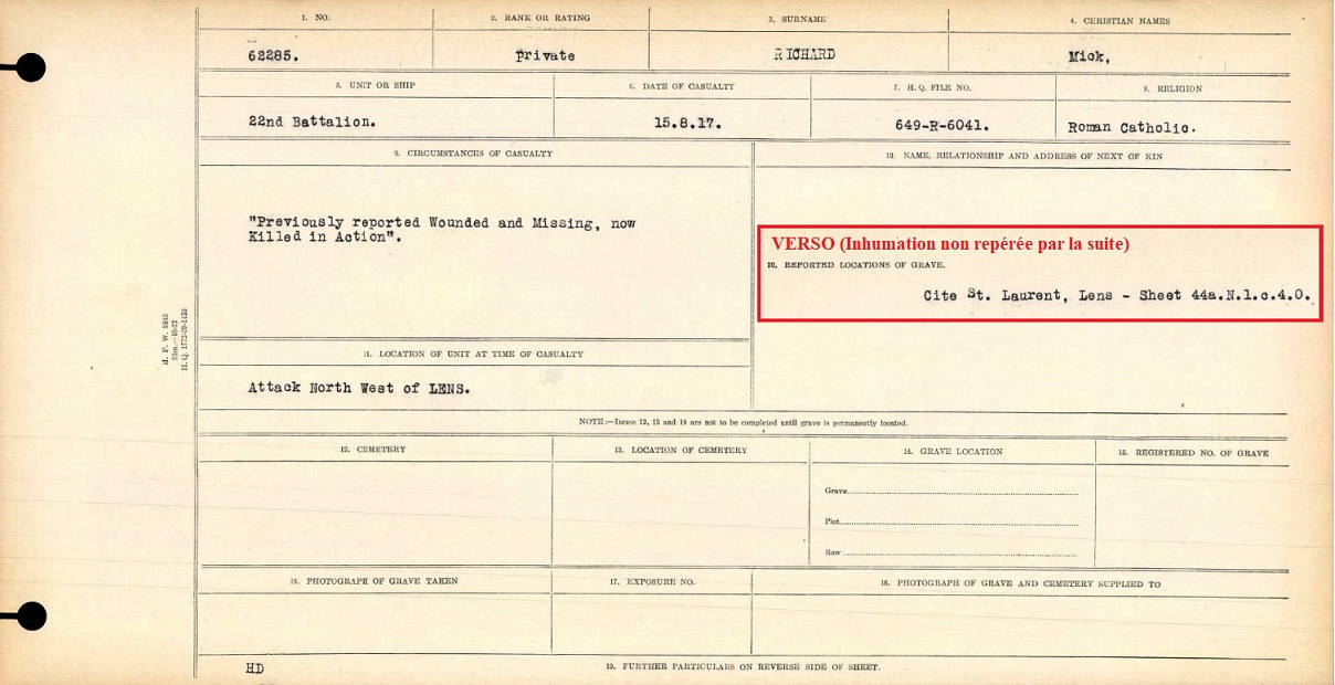 Circumstances of death registers