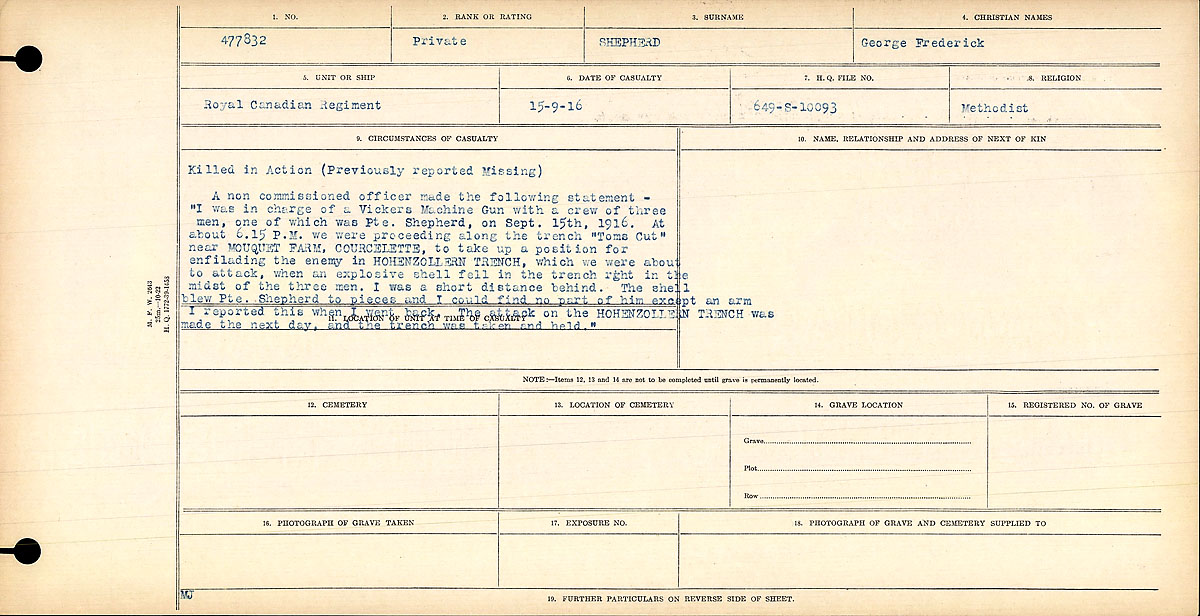 Circumstances of death registers