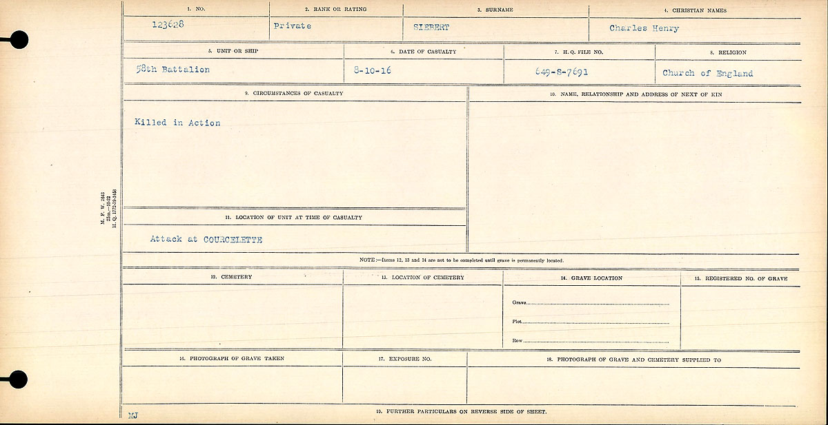 Circumstances of death registers