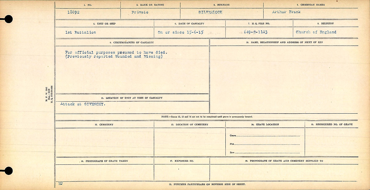 Circumstances of death registers