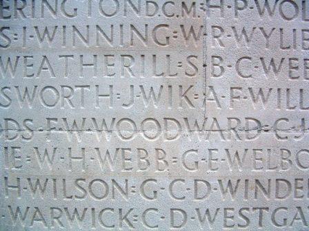 Inscription on Vimy Memorial