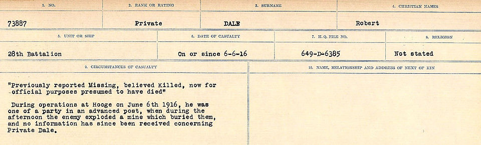 Circumstances of death registers