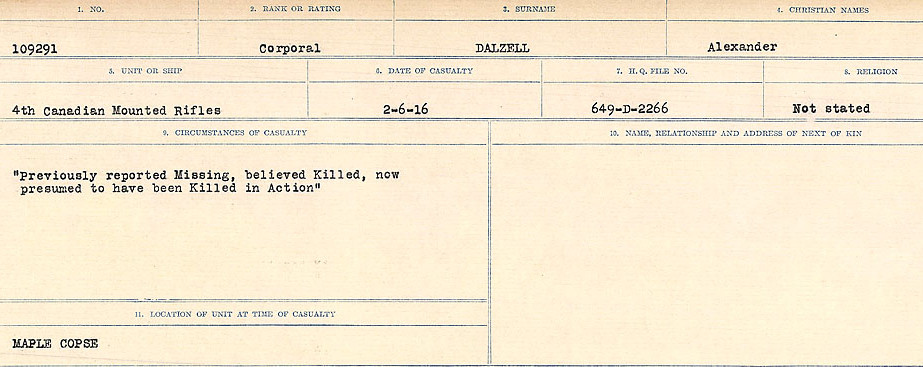 Circumstances of death registers