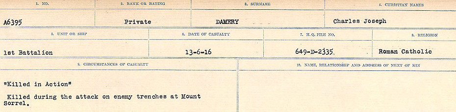 Circumstances of death registers