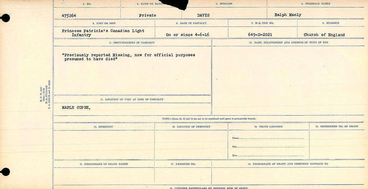 Circumstances of death registers
