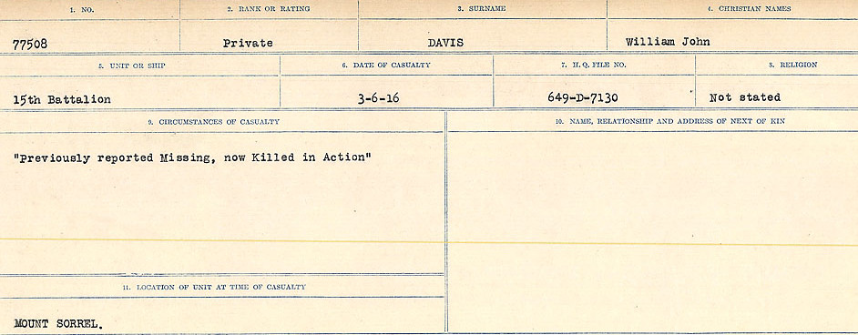 Circumstances of death registers