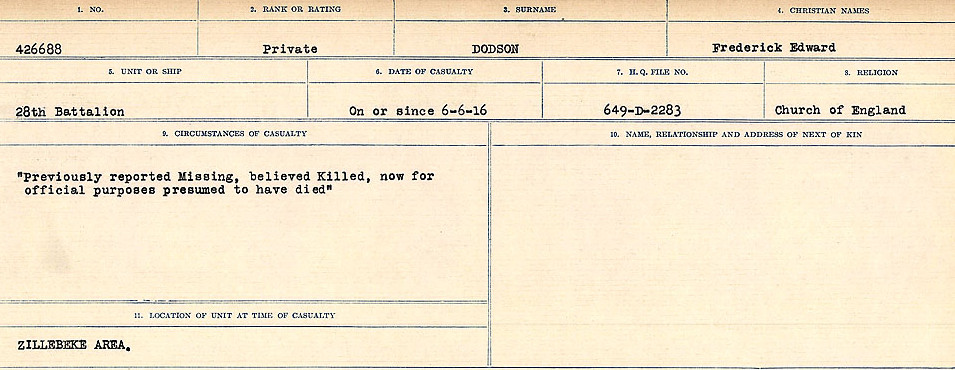 Circumstances of death registers