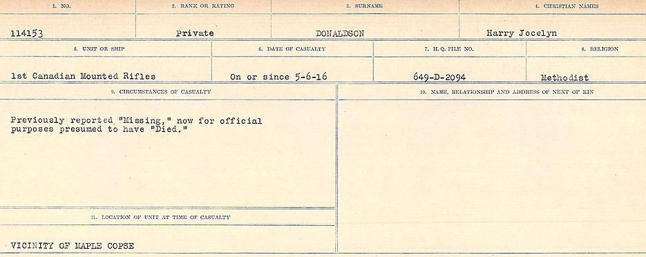 Circumstances of death registers