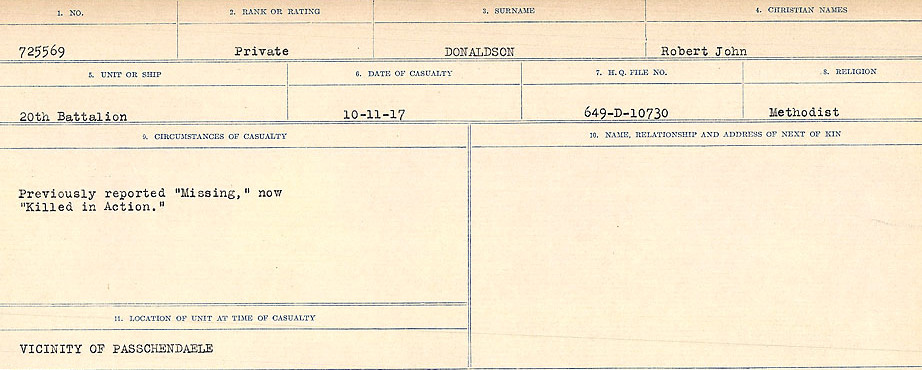 Circumstances of death registers