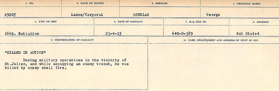Circumstances of death registers